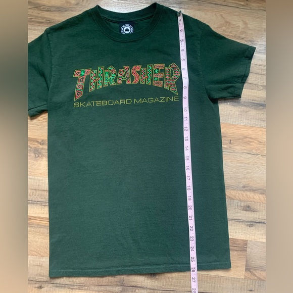 🛹Thrasher 100% cotton Size -S EUC No flaws to 📝 Live to Skate  Skate or Die - Picture 10 of 12